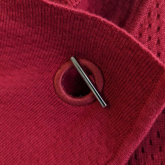 Marla Wynne Toggle Grommet Collar wrap cardigan - Picture 2 of 9